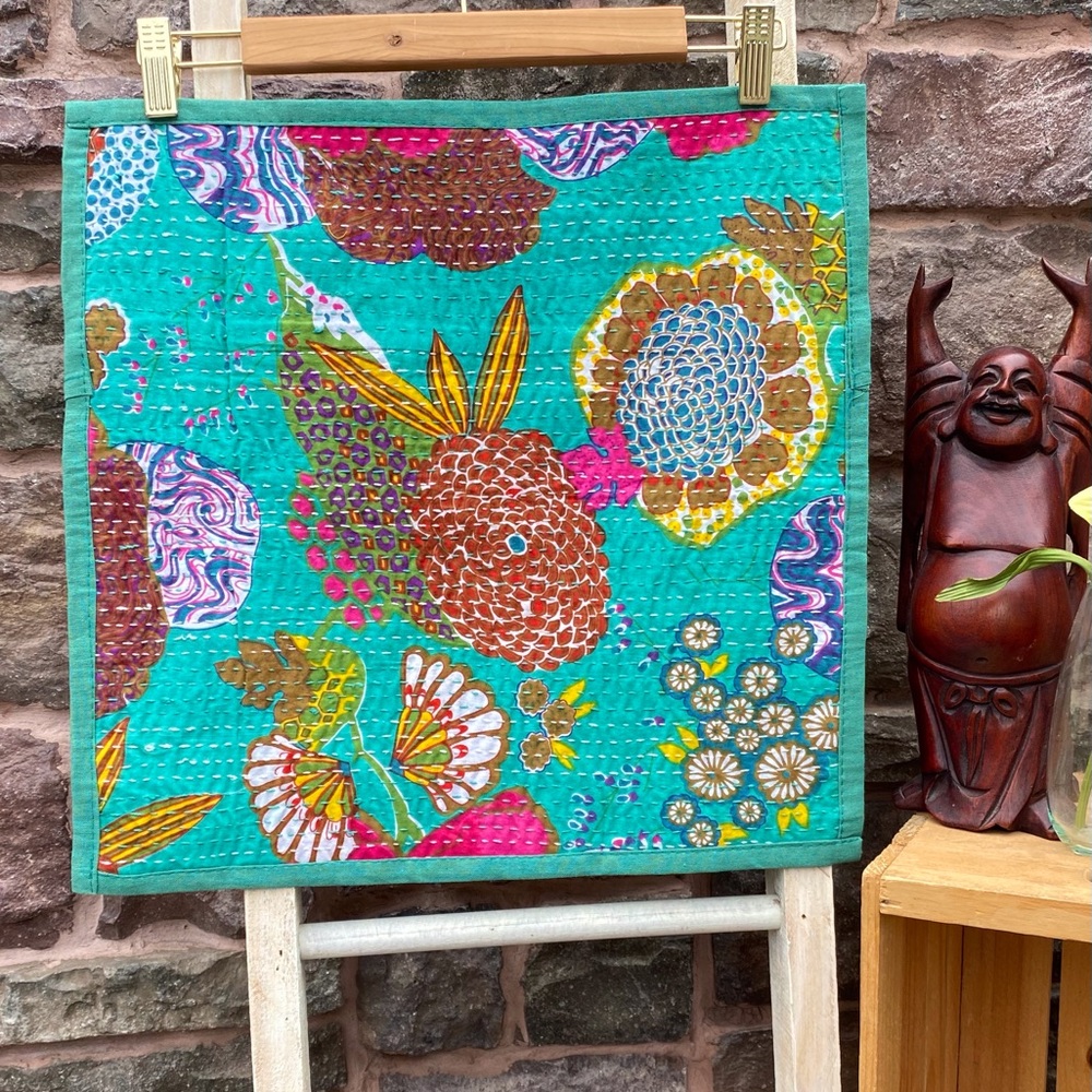 ✨KANTHA SARI BOHEMIAN STYLE CUSHION COVER
